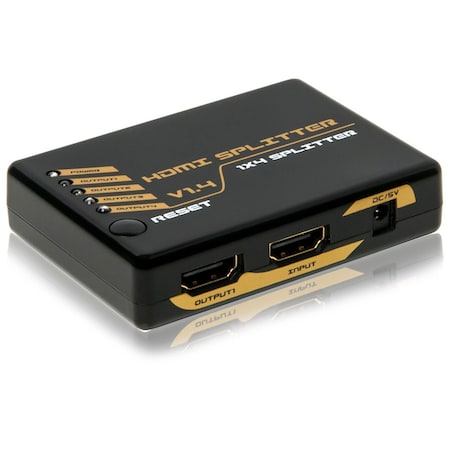 Quest Technology International HDMI 4K2K Splitter, V1.4 (10.2Gb) - 1X4 Splitter HDI-4414